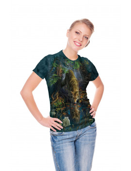 Enchanted Wolf Pool T-Shirt The Mountain