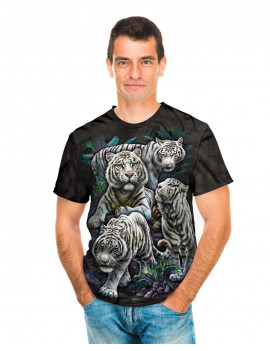 Majestic White Tigers T-Shirt The Mountain