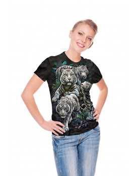 Majestic White Tigers T-Shirt The Mountain